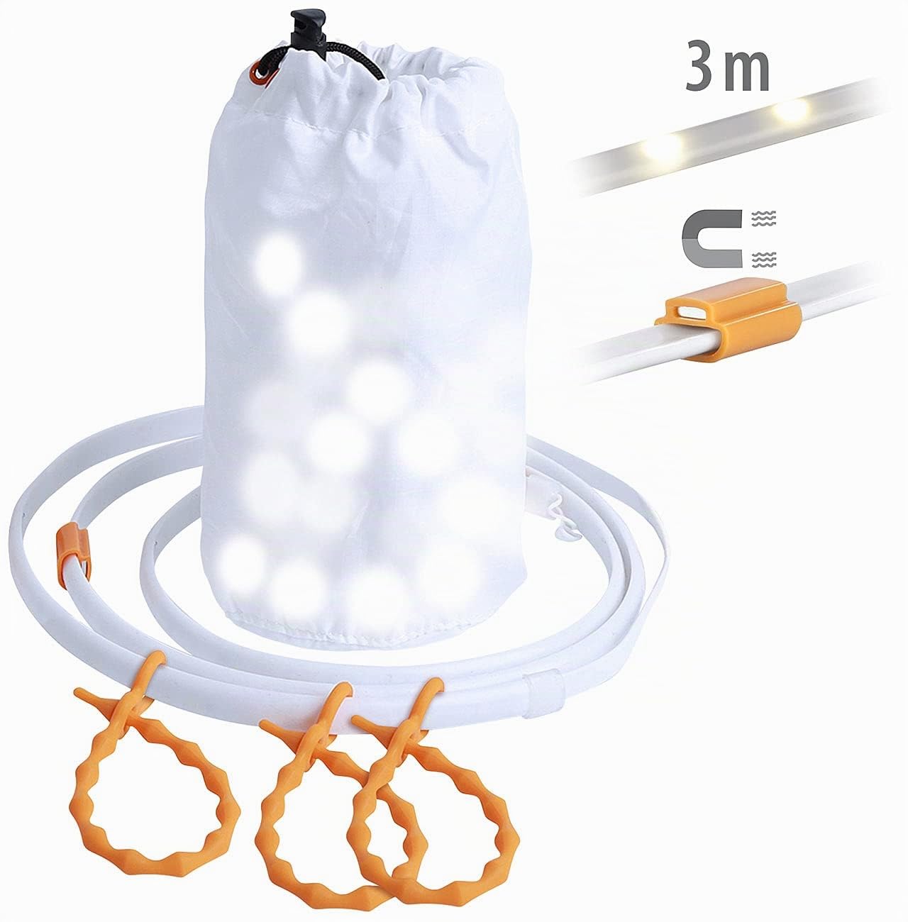 Lunartec Licht-Dekoration Lichtschlauch LED 3 m 90 LEDs USB