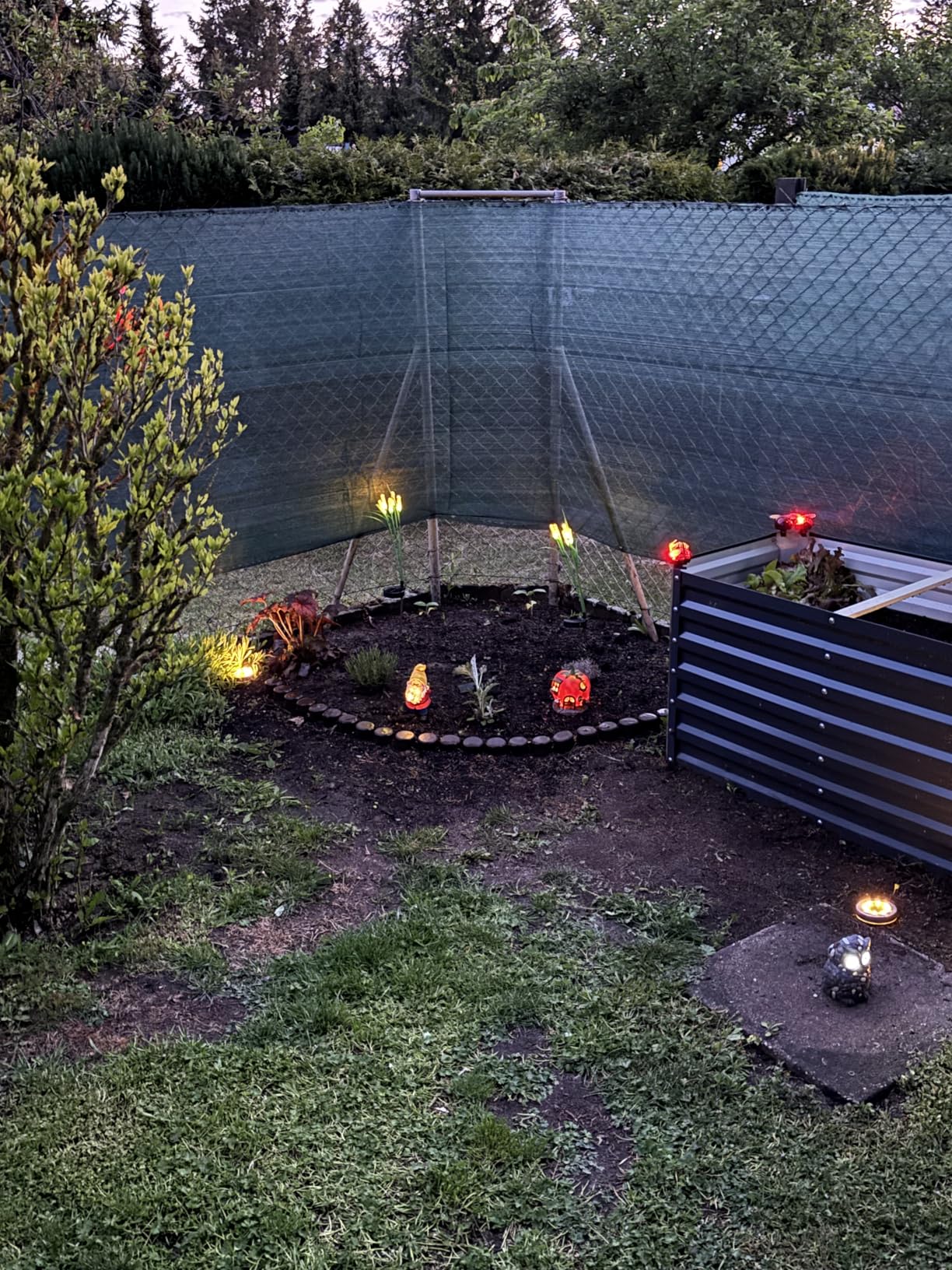 Bxroiu Solar Laterne warmweiß 2er Set für Garten
