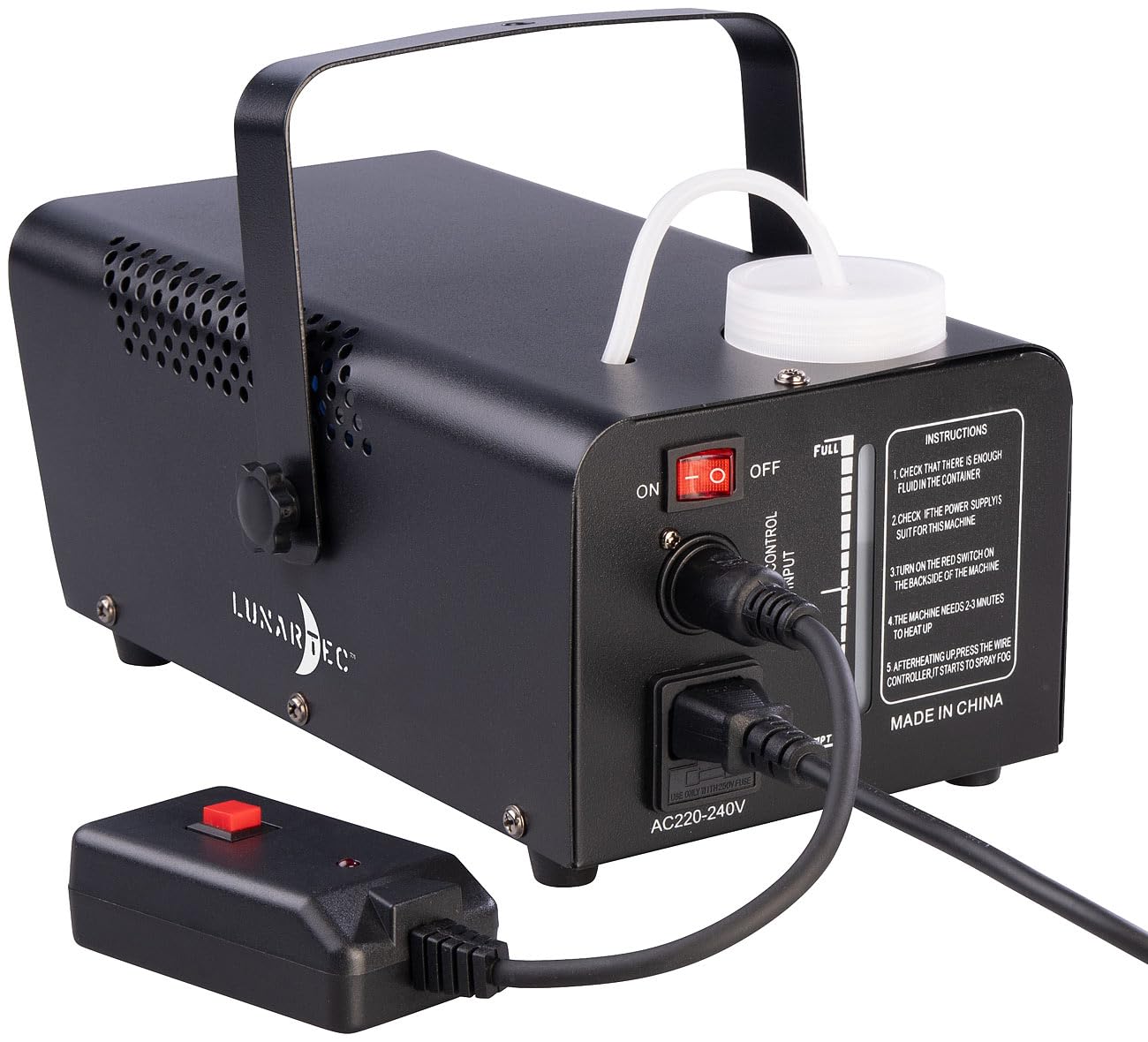 Lunartec Licht-Dekoration Nebelmaschine 700W RGB 300ml Fernbedienung