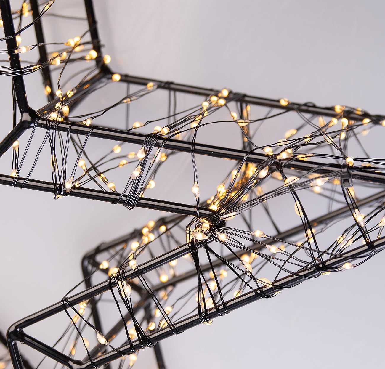Lunartec Licht-Dekoration 3D-Lichterstern 38cm 960 LEDs warmweiß