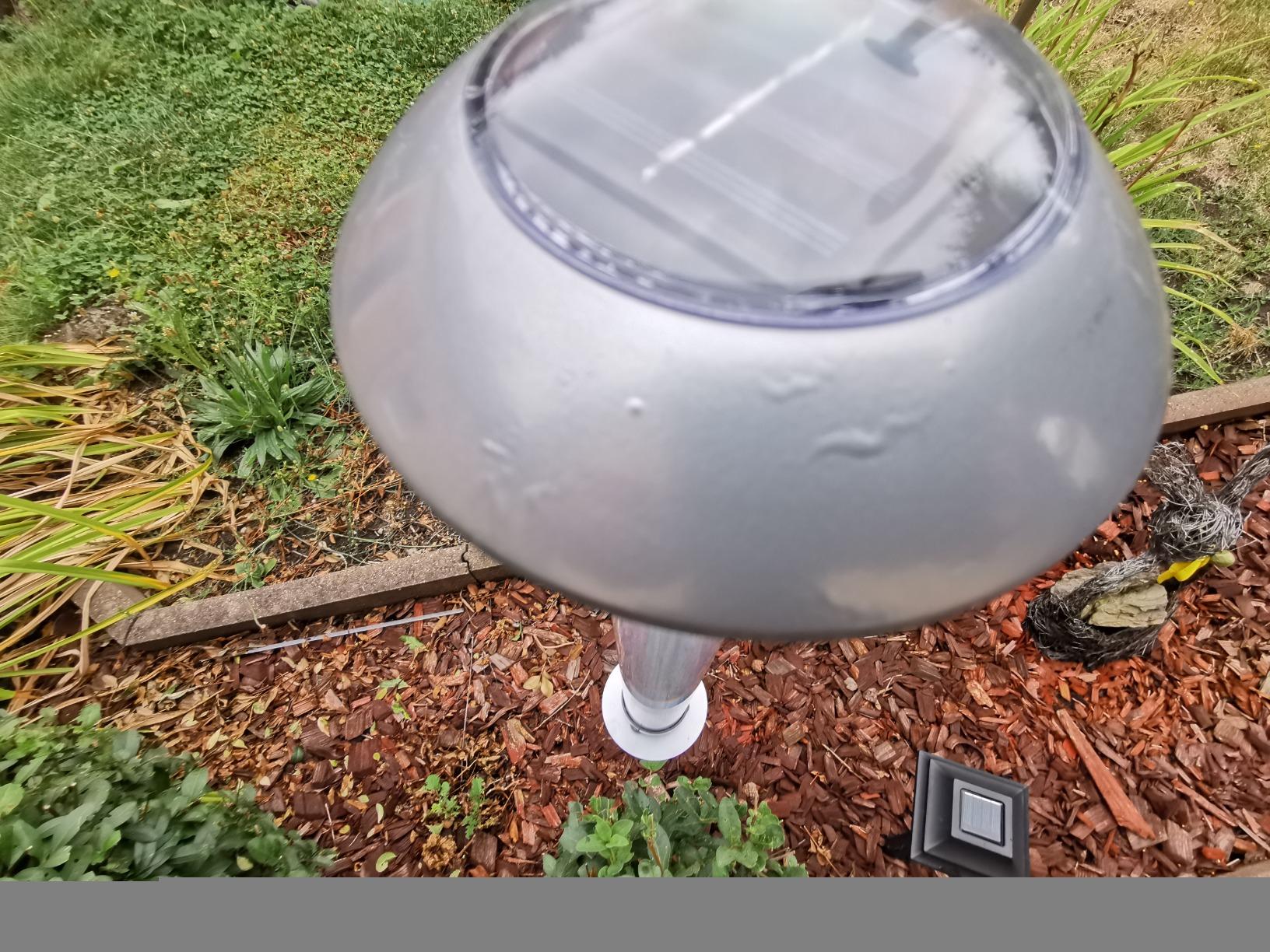 Bonetti Solar Lights Gartenthermometer 112cm kaltweiß mit Erdspieß