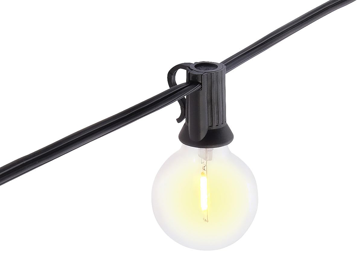 Lunartec Licht-Dekoration G40 Lichterkette 30m warmweiß 2er-Set