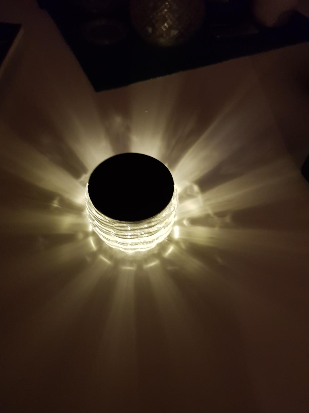 Lunartec Außenbeleuchtung Solar-LED-Windlicht Liora Glas IP44