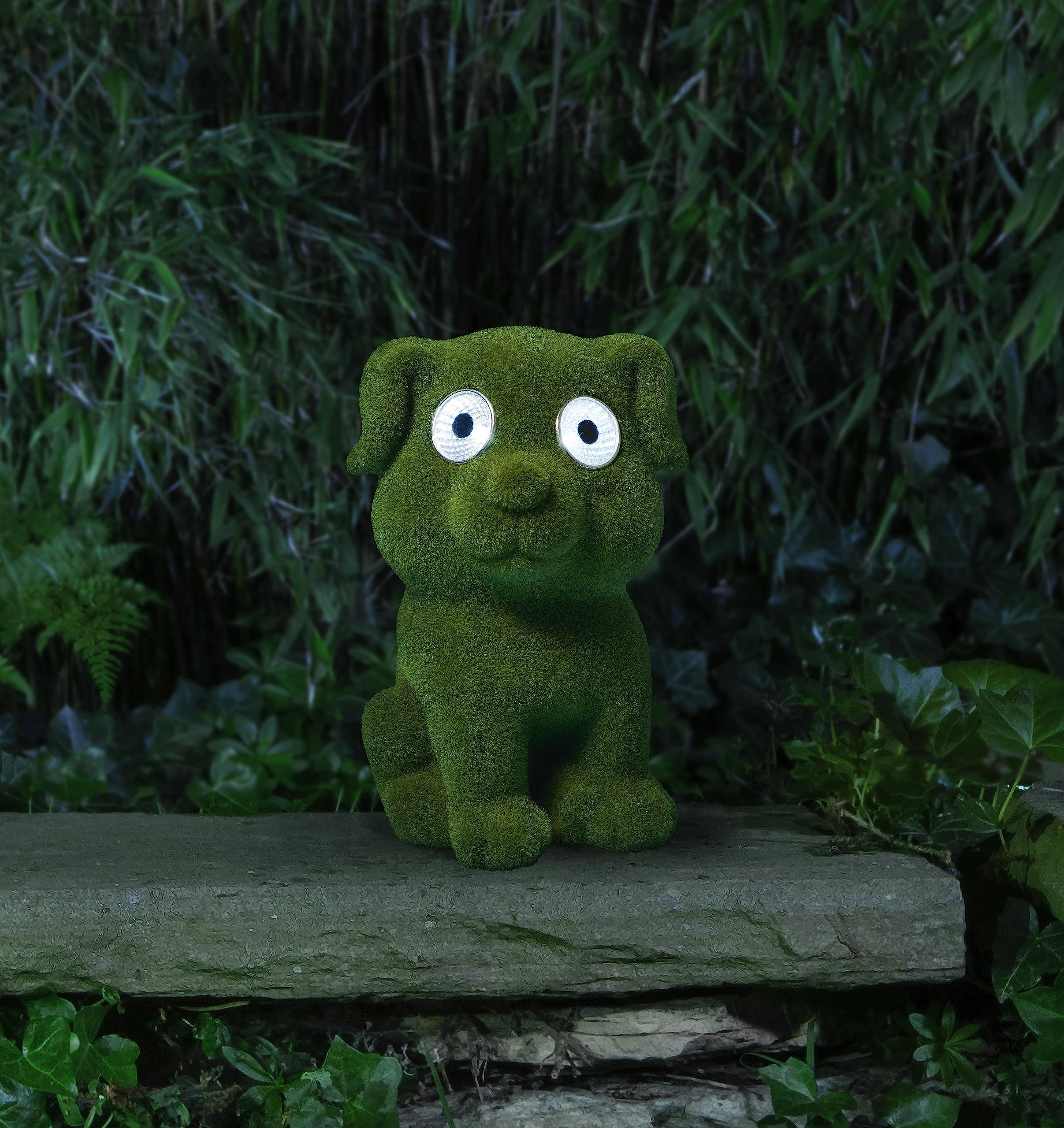 Bonetti Solar Lights Dekofigur 2er-Set Frosch & Hund
