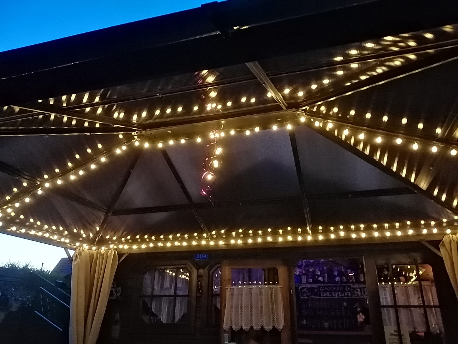 Bonetti LED Lichterkette 180 Kugeln bunt 17,9m IP44