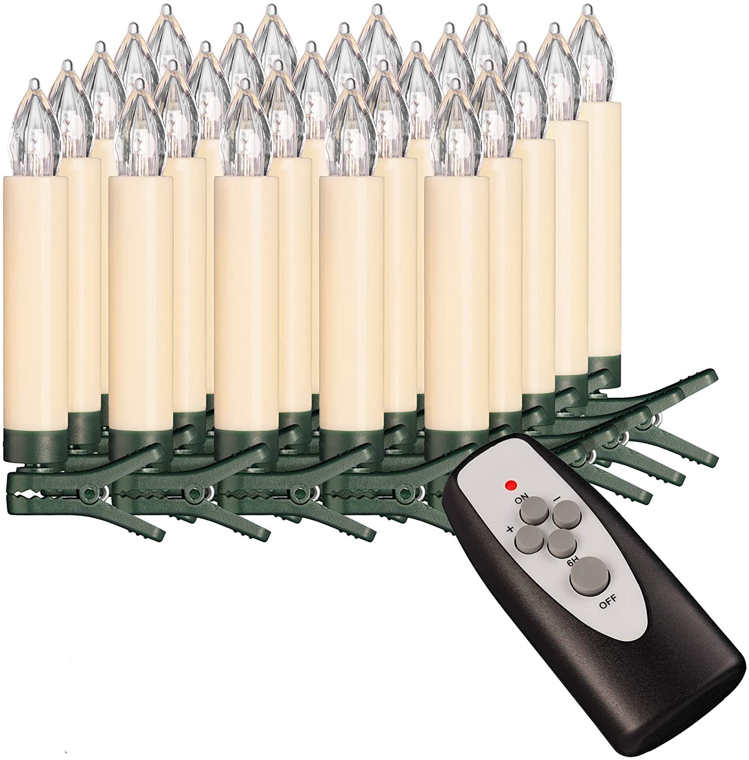 Bonetti Wireless Christmas Candles 25er elfenbein mit Batterien