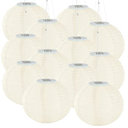 Lunartec Licht-Dekoration Solar-Lampions 12er warmweiß 30cm