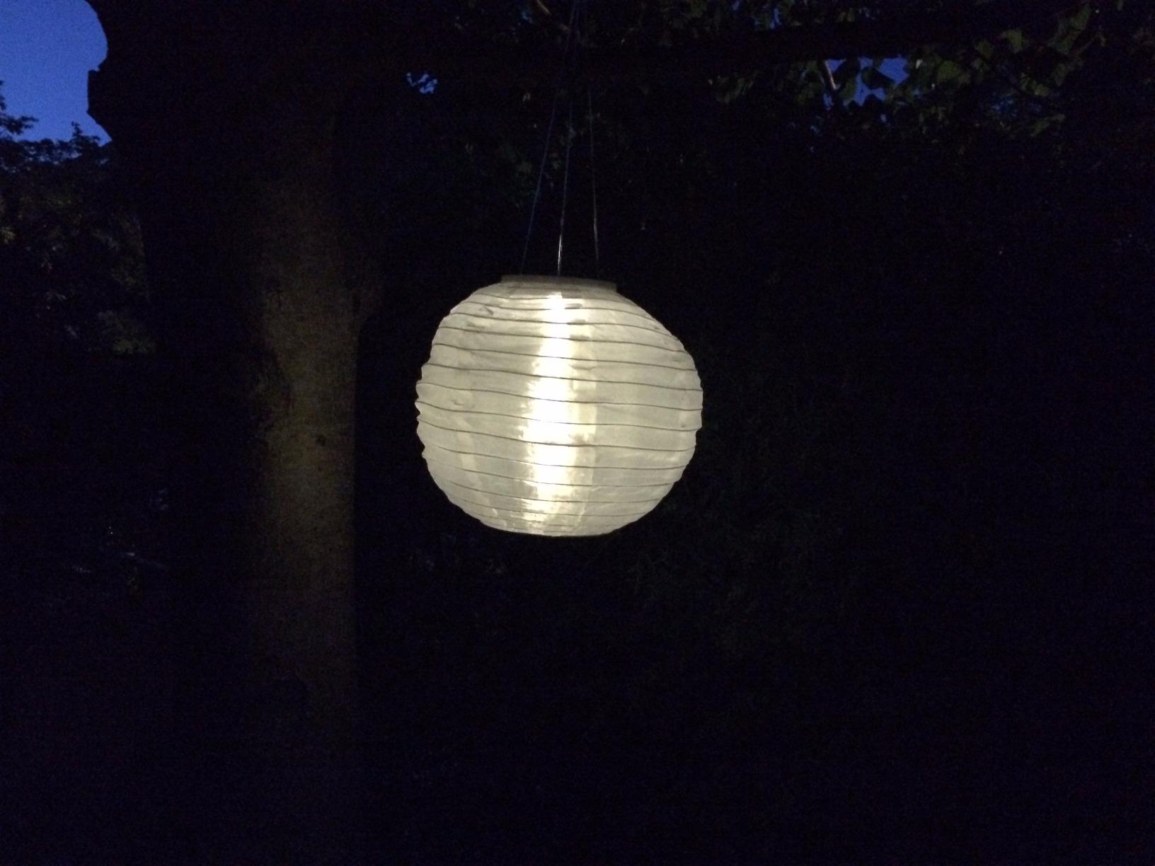 Lunartec Licht-Dekoration Solarlampion 2er-Set 30 cm