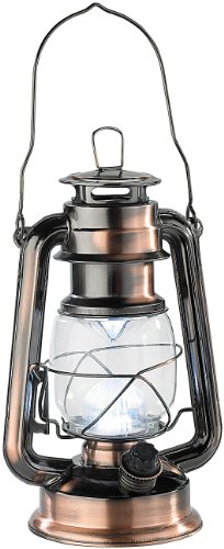 Lunartec LED Sturmlampe Bronze dimmbar batteriebetrieben