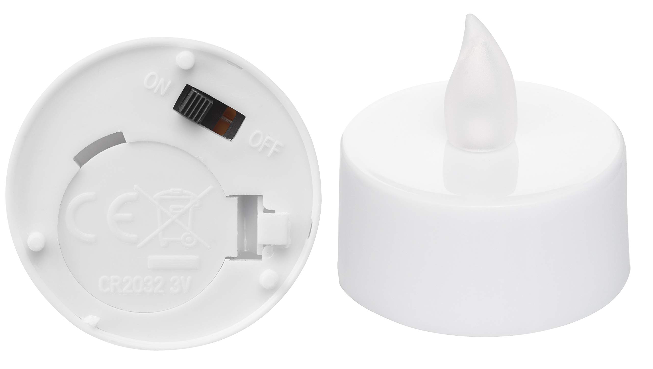 Bonetti LED Echtwachskerzen LED Teelichter 24 St. warmweiß Box