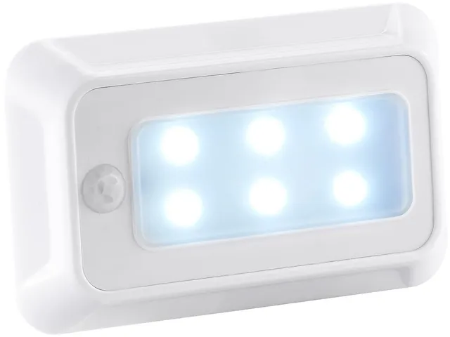 Lunartec Innenbeleuchtung LED Nachtlicht Batterie Sensor 20lm