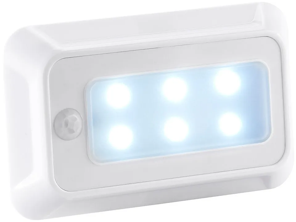 Lunartec Innenbeleuchtung LED Nachtlicht Batterie Sensor 20lm