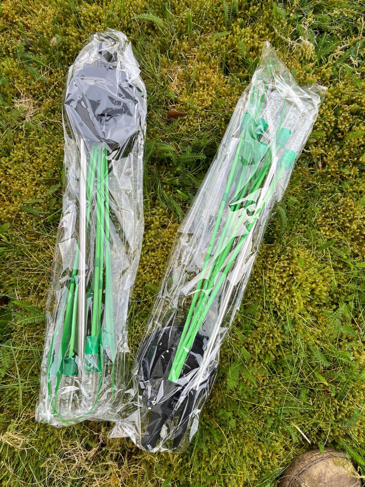 Bxroiu Solar Laterne warmweiß 2er Set für Garten