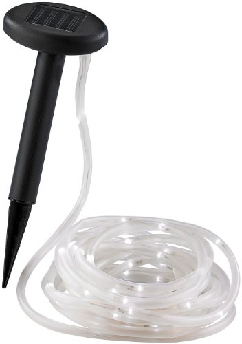 Lunartec Licht-Dekoration Solar-Lichtschlauch 7 m 50 LEDs brillantweiß
