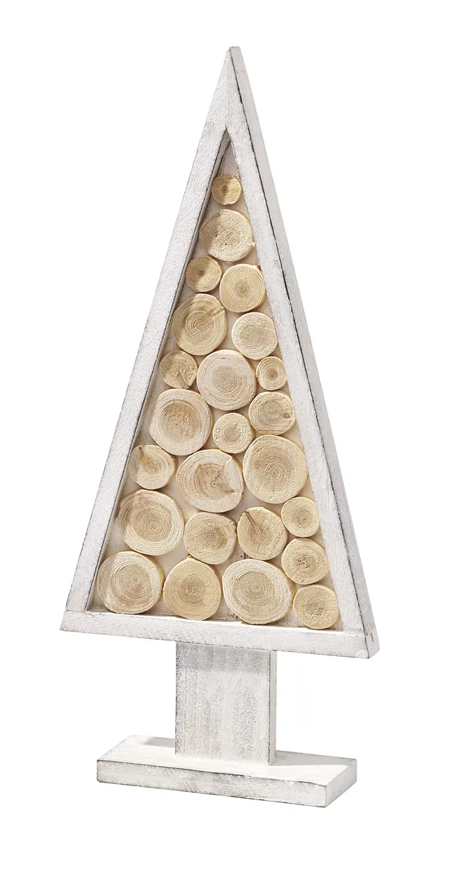 Bonetti Modell 4 Kerzenhalter Holz Birkenholz 35 cm