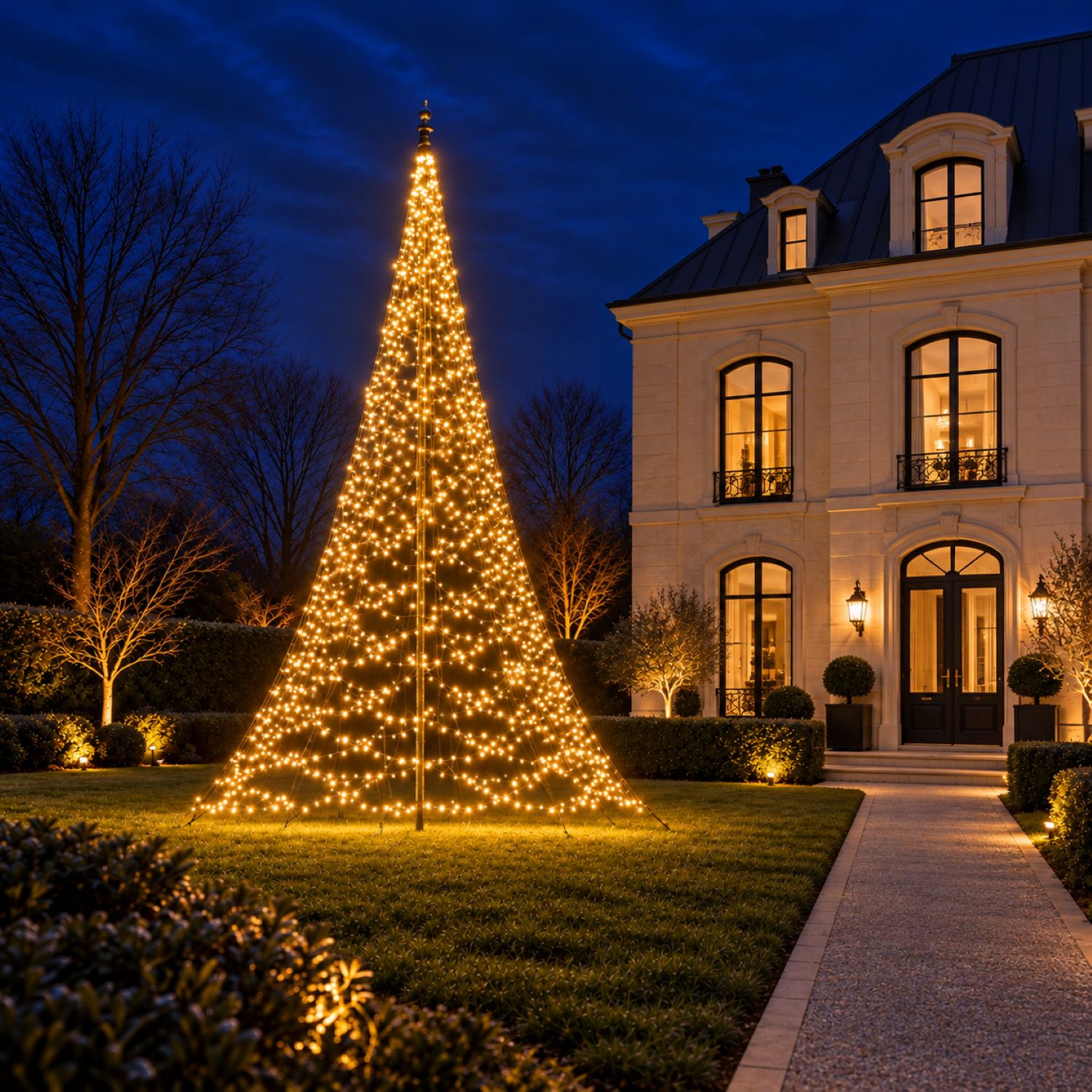Fairybell Premium Weihnachtsbaum 8 m 3024 LED warmweiß-bunt