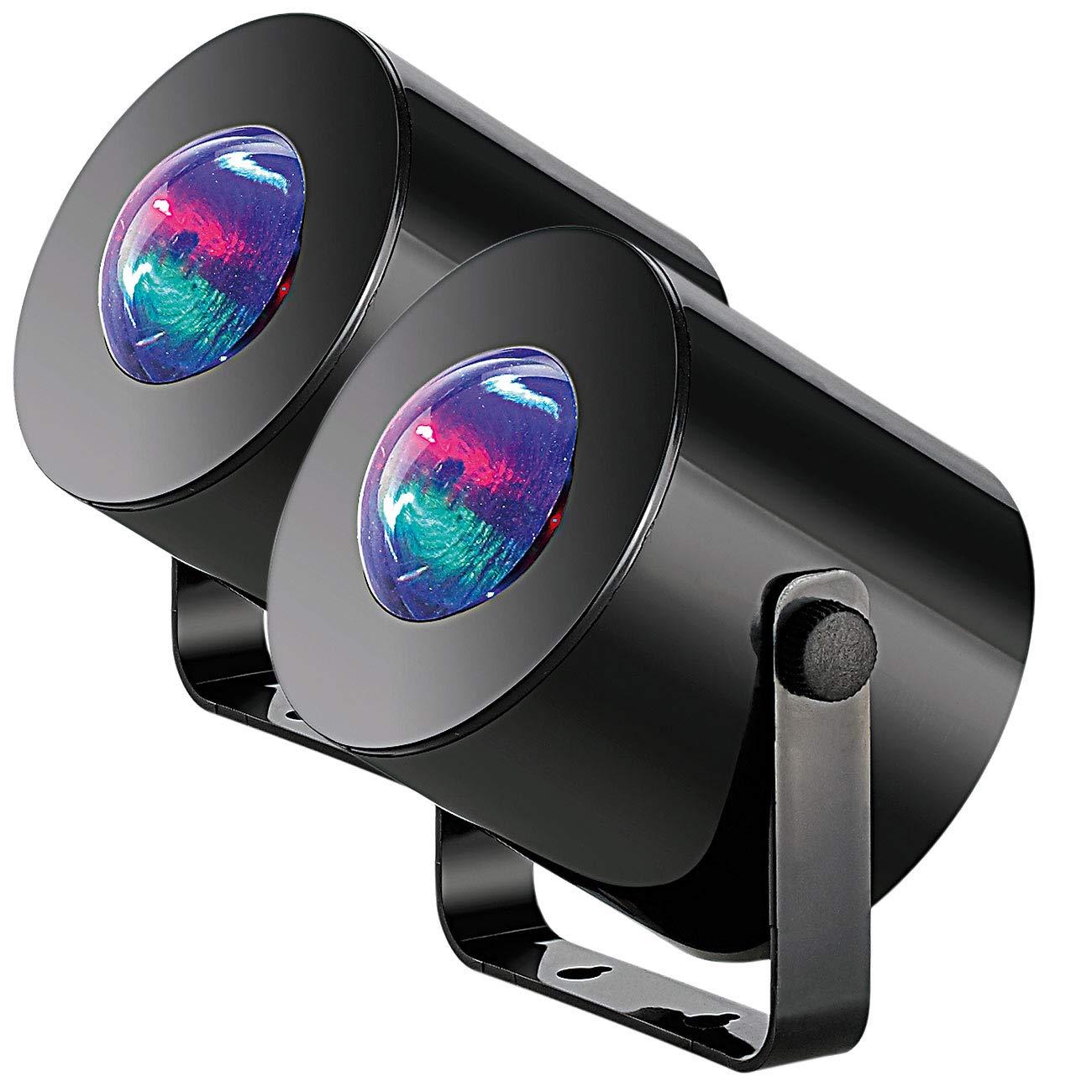 Lunartec Licht-Dekoration Mini Discolichter 2er-Set Batterie