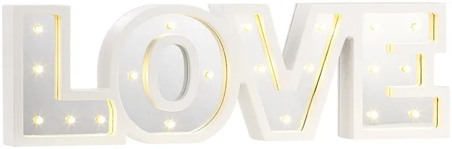 Lunartec Licht-Dekoration LOVE Schriftzug batteriebetrieben