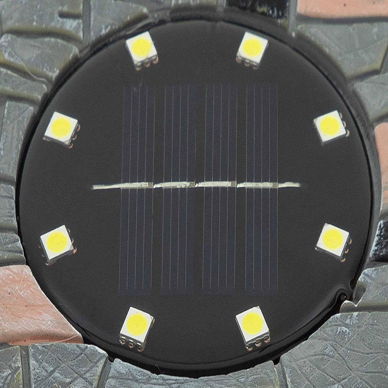Lunartec Außenbeleuchtung Solar-Bodenleuchten 4er-Set warmweiß