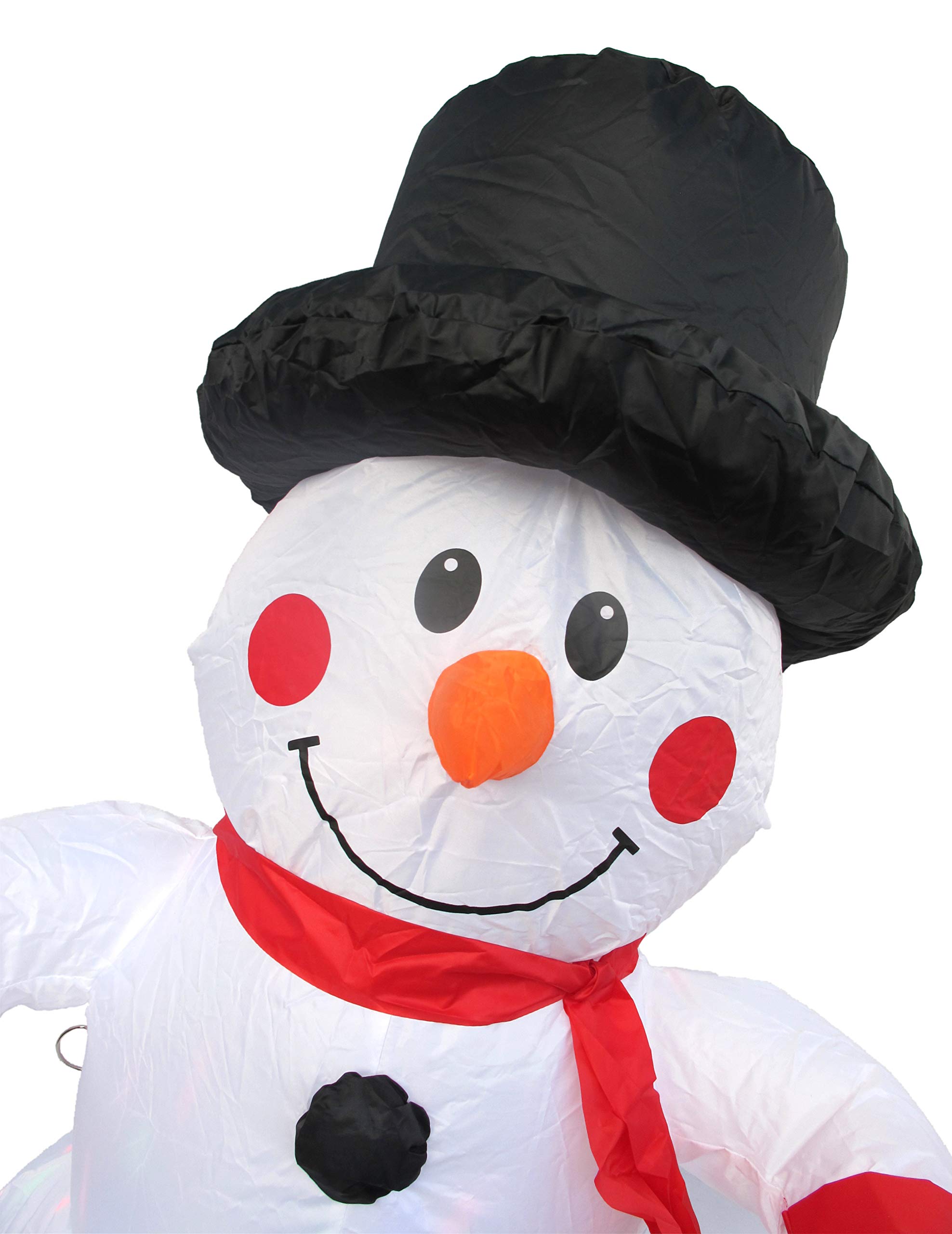 Bonetti LED Lichterketten Schneemann aufblasbar 120 cm bunt