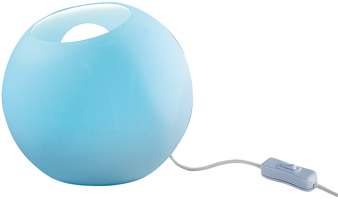 Lunartec Licht-Dekoration LED-Lichtkugel Milchglas 19 cm RGB Fernbedienung