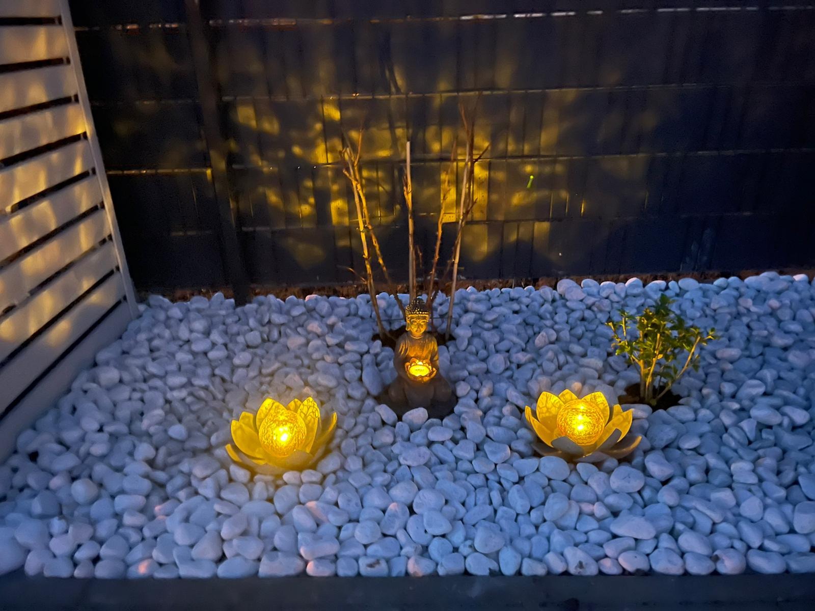 Lunartec Licht-Dekoration Solar-Buddha 28 cm Steinoptik bronze