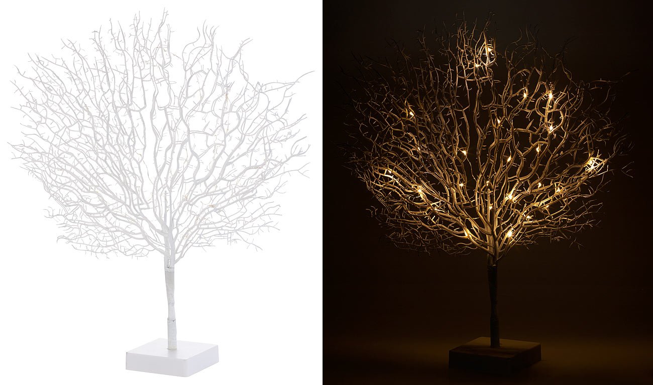 Lunartec Licht-Dekoration LED Lichterbaum 25 LEDs warmweiß Batterie