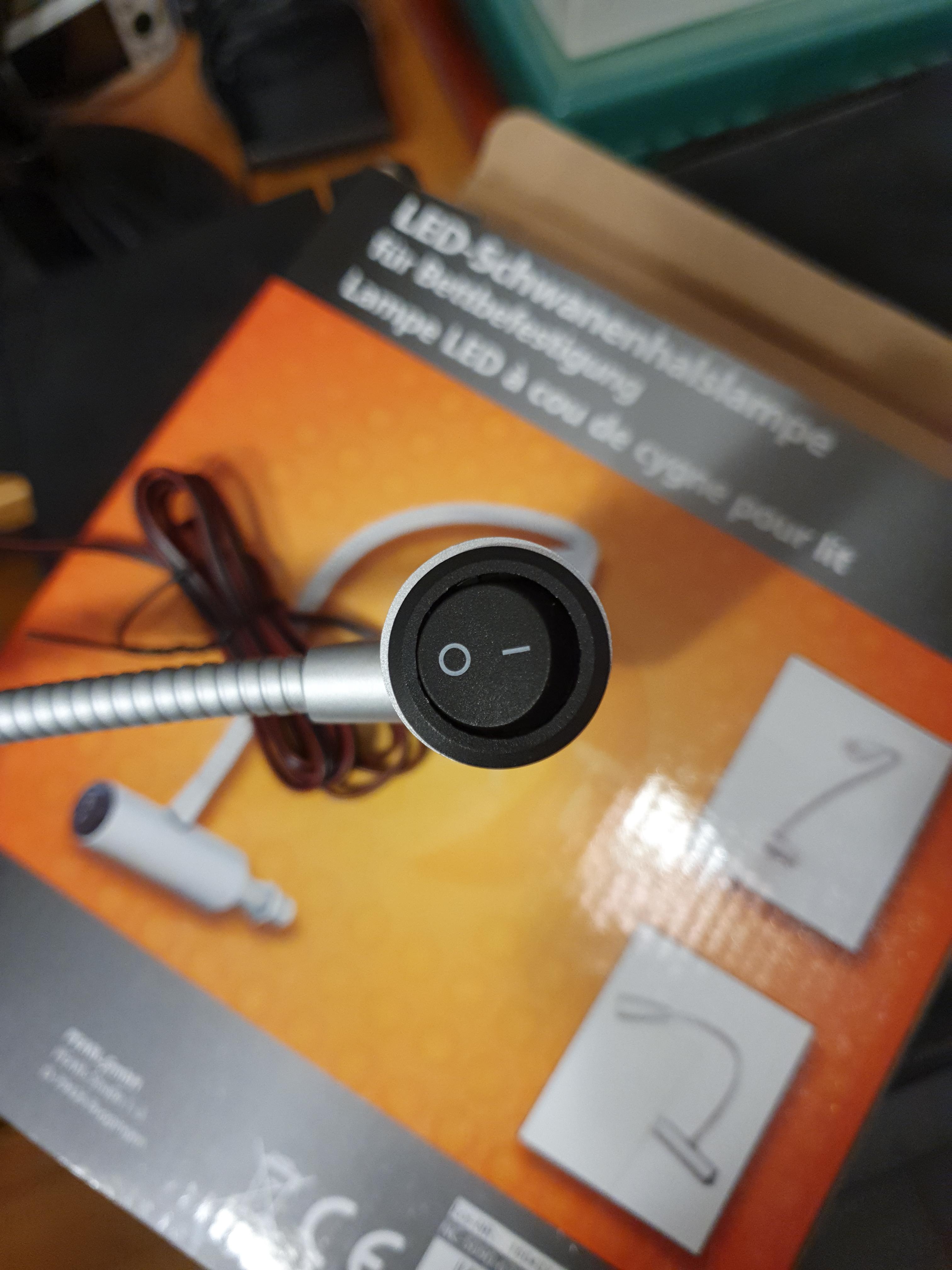 Lunartec Innenbeleuchtung 2er Bettleuchte Schwanenhals 45cm