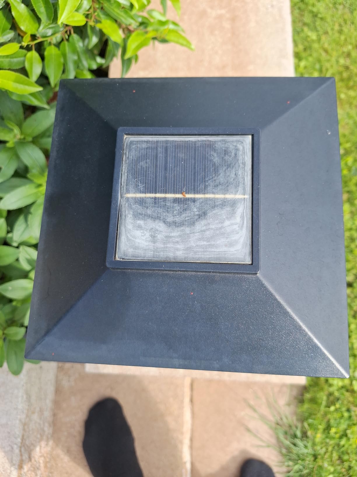 Lunartec Außenbeleuchtung Solar-Standlaterne 2er-Set warmweiß