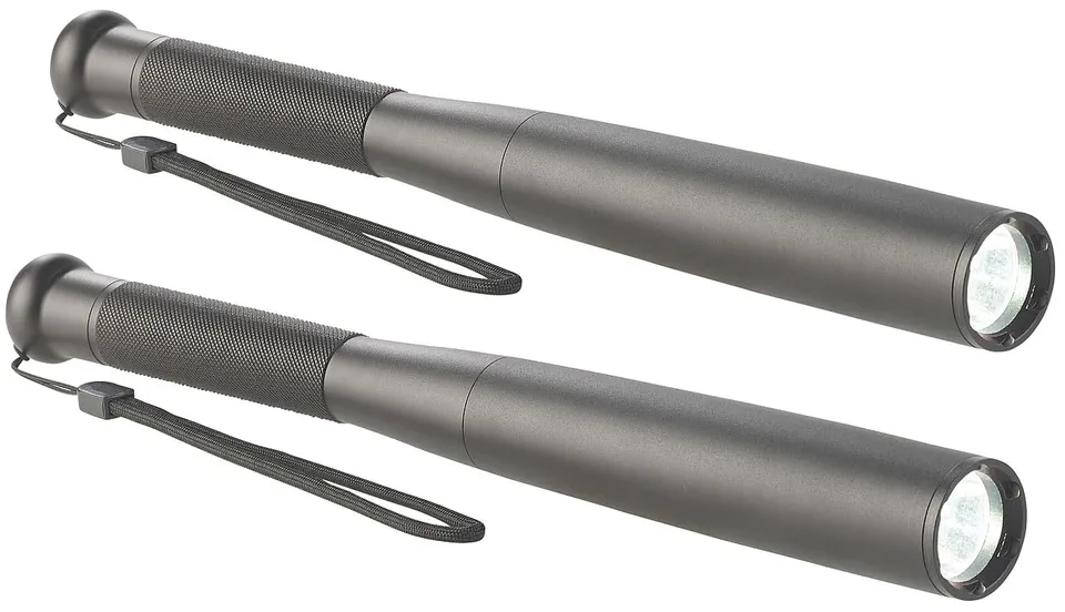 Lunartec Taschenlampen Baseball-Taschenlampe 2er-Set 260 lm