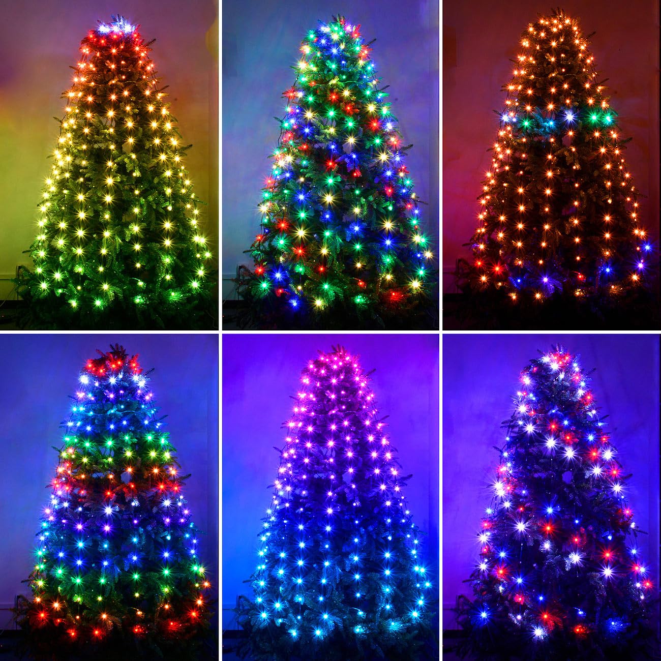 Lunartec Licht-Dekoration Tannenbaumüberwurf 180 LEDs 1,8m