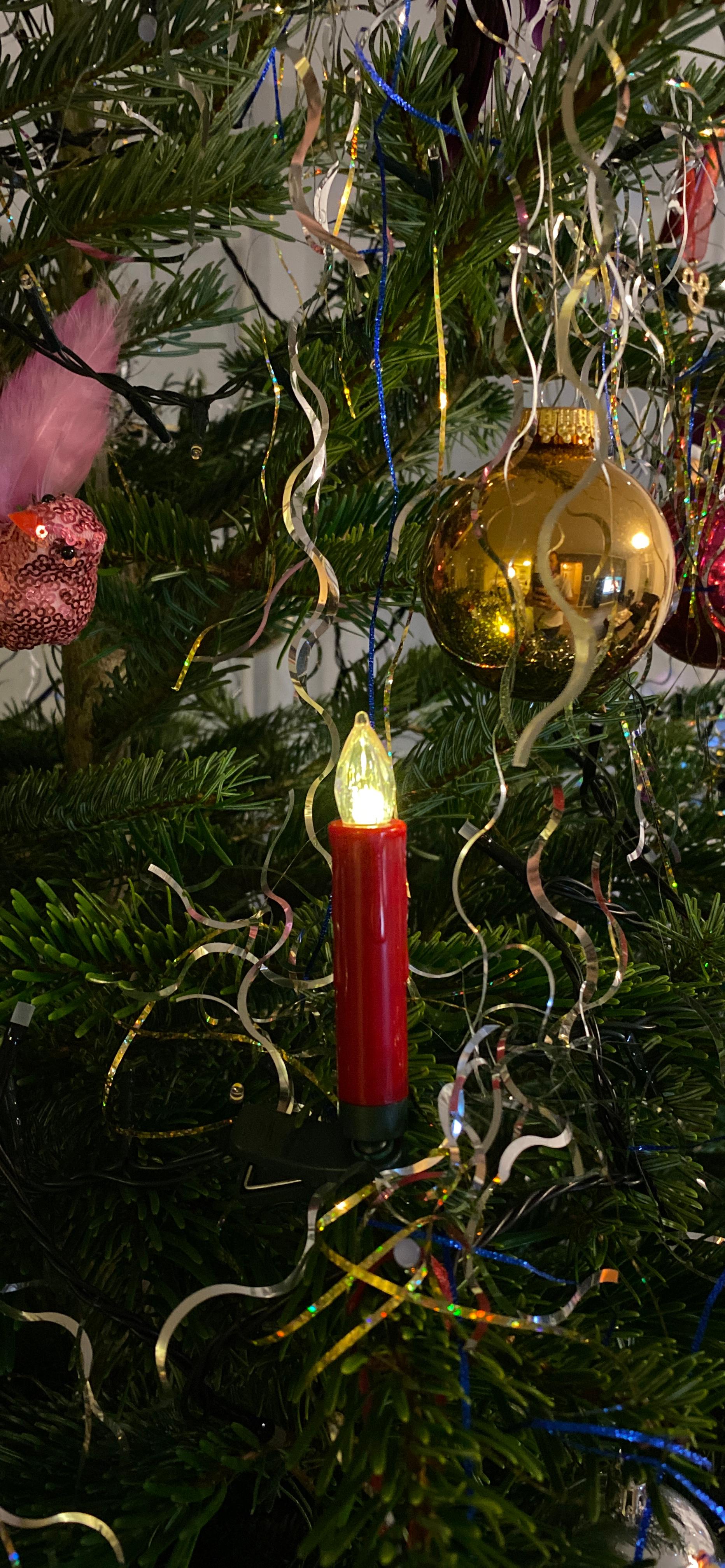 Lunartec Christbaumkerzen 10er-Set LED Rot mit Fernbedienung