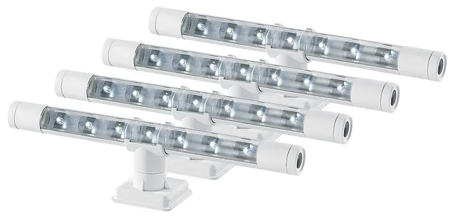 Lunartec Innenbeleuchtung 4in1 LED-Unterbauleuchte warmweiß weiß 4er-Set