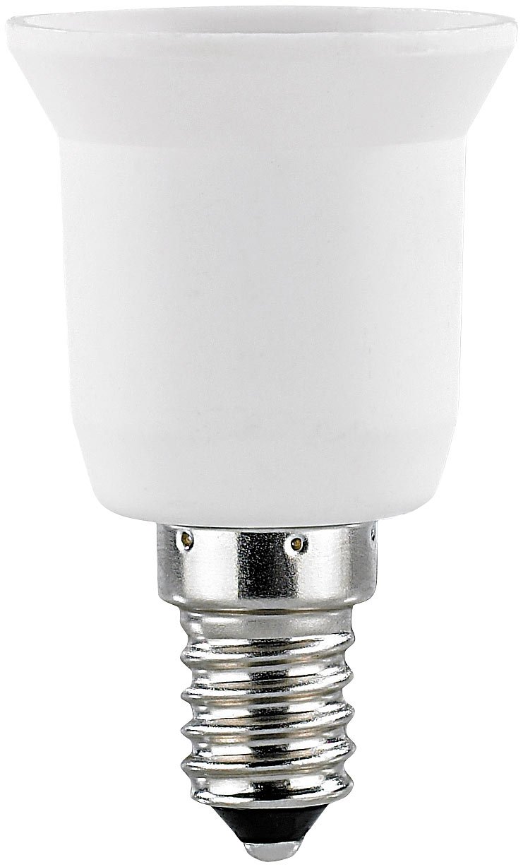 Lunartec Leuchtmittel Lampensockel-Adapter E14 auf E27 4er-Set