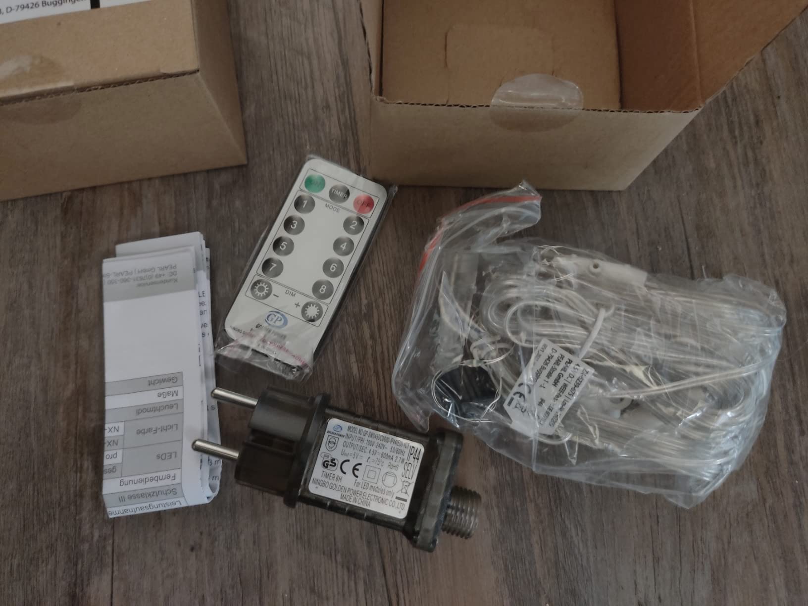 Lunartec Licht-Dekoration Lichtervorhang 2er-Set 3x3m weiß