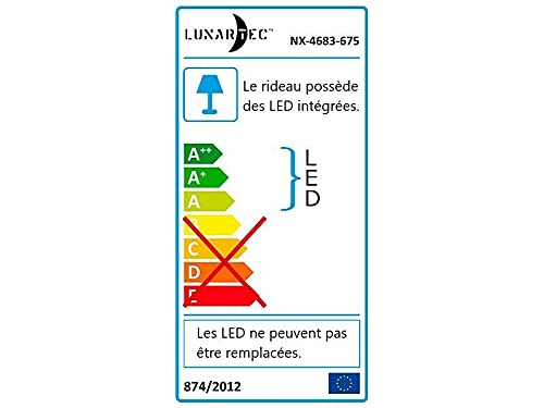 Lunartec RGB LED-Lichtervorhang 3x3m 300 LEDs mit Timer