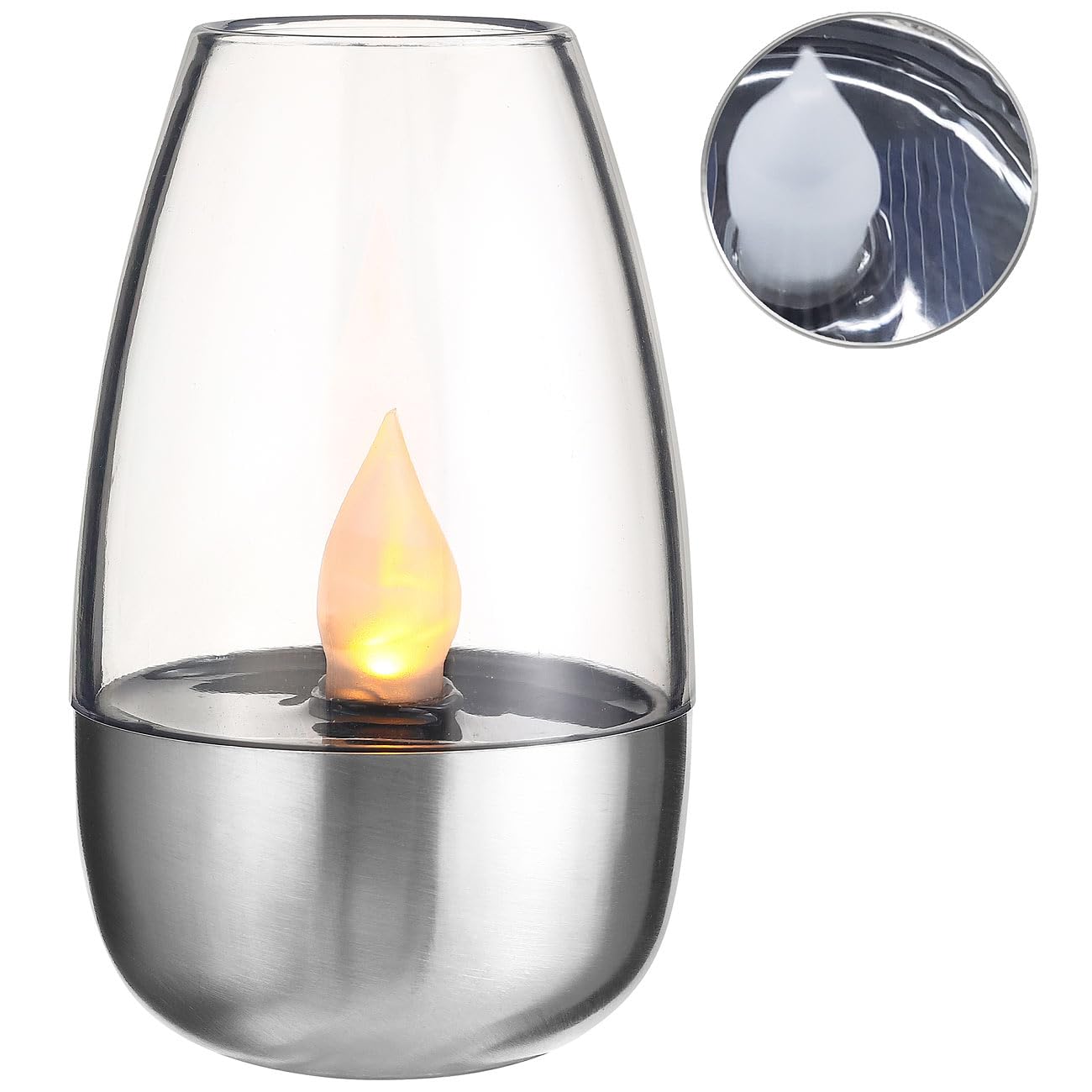 Lunartec Luna 3er Solar-Windlichter warmweiß Glas