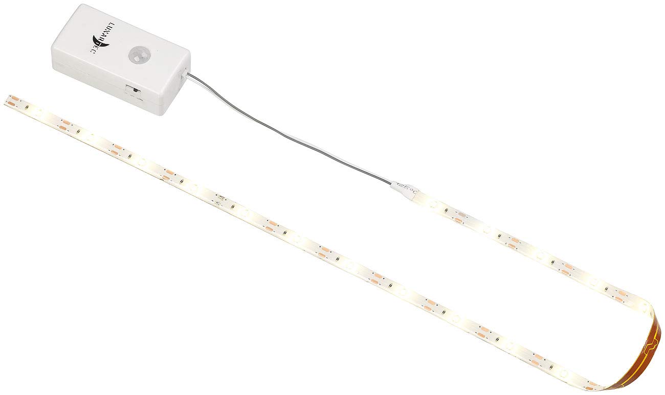 Lunartec Leuchtmittel LED-Streifen 2er-Set 100 cm mit Bewegungsmelder