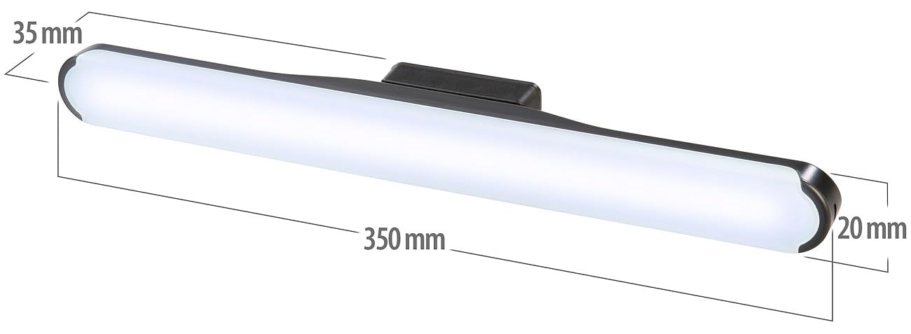 Lunartec Innenbeleuchtung Akku-Leselampe Wand 35 cm dimmbar
