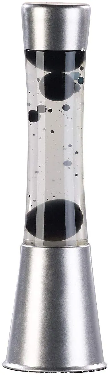 Lunartec Licht-Dekoration Lavalampe klar-schwarz G4 39cm