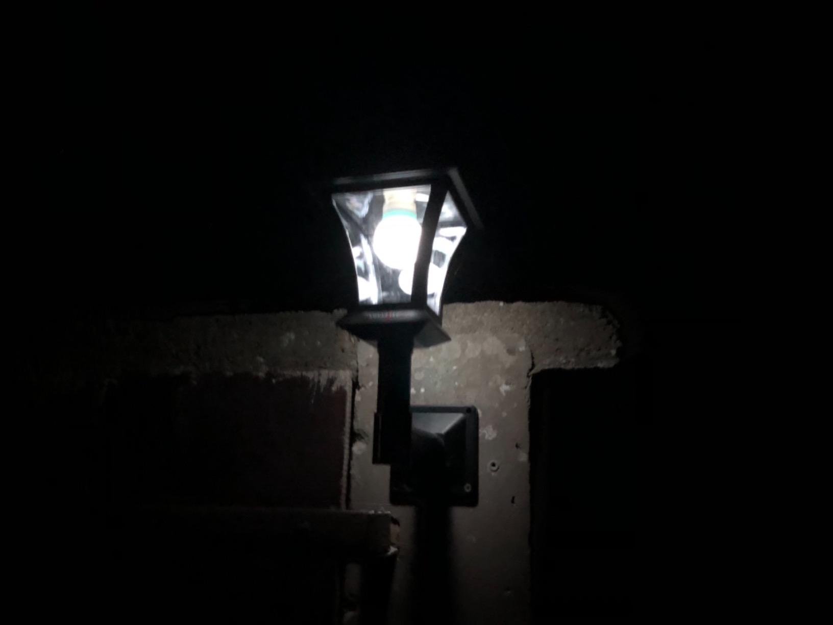 Lunartec Außenbeleuchtung Solar-Wandlaterne WL-345 weiß