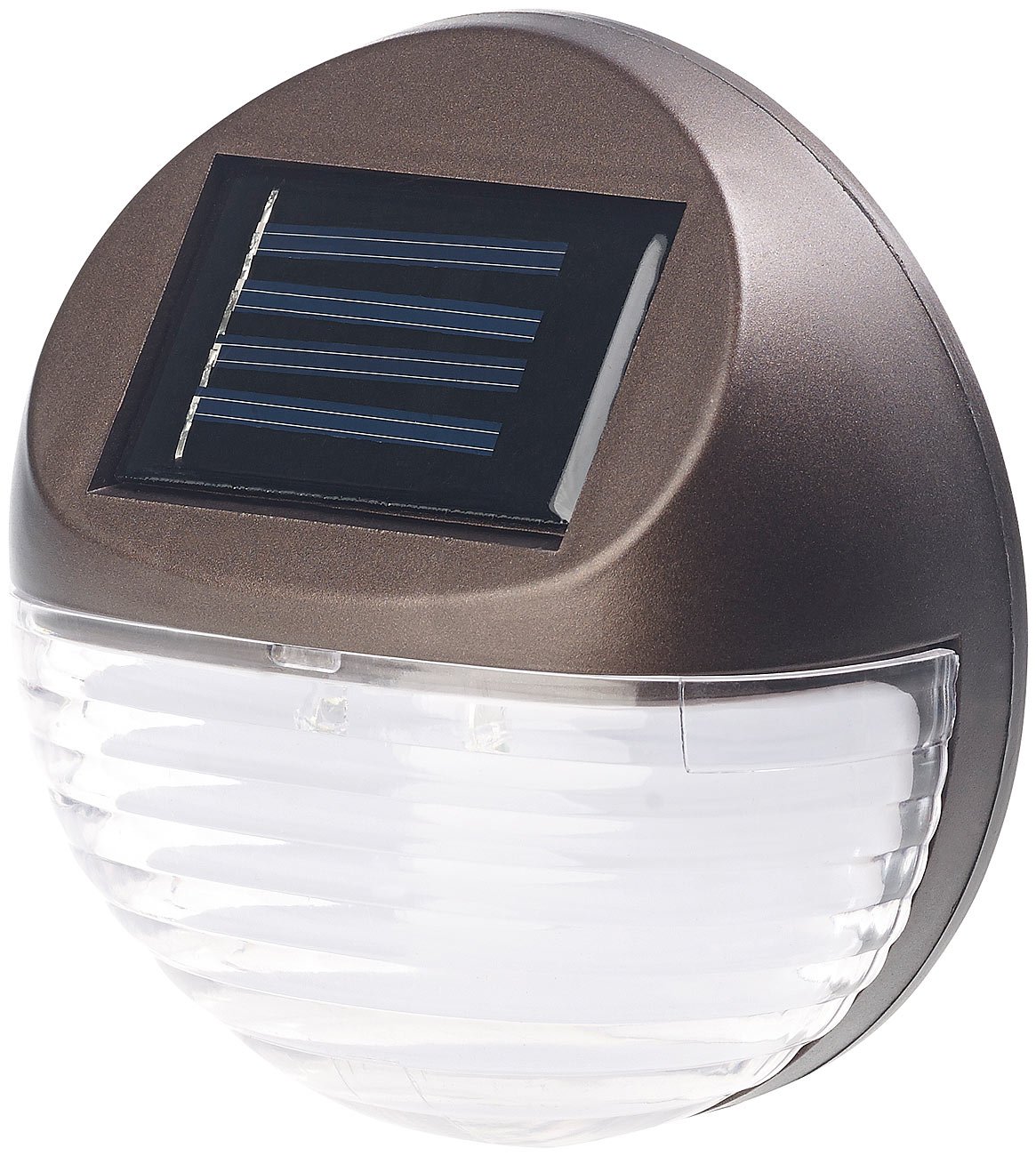 Lunartec Außenbeleuchtung Solar-Zaunleuchte 3er-Set tageslichtweiß IP44
