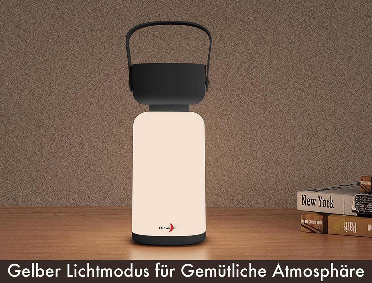 Lunartec Taschenlampen LED-Campingleuchte schwarz dimmbar