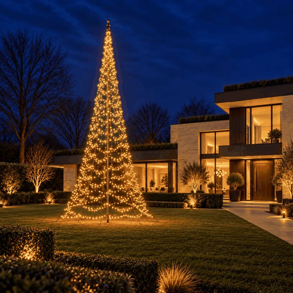 Fairybell Premium 10m Weihnachtsbaum 2048 LED warmweiß-bunt
