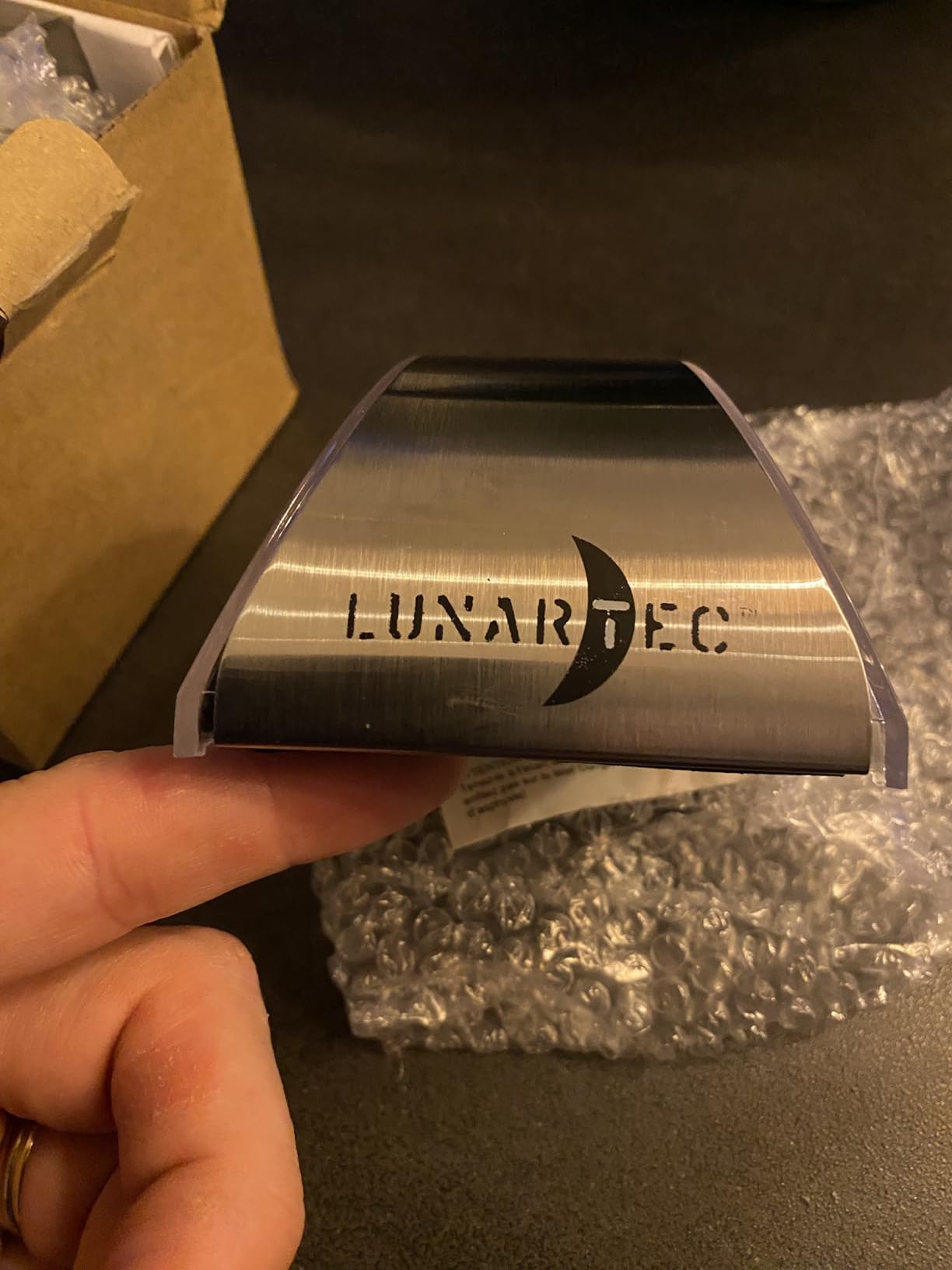 Lunartec Außenbeleuchtung Wandleuchte Solar Edelstahl 2er-Set