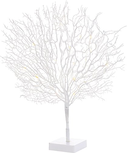 Lunartec Licht-Dekoration LED Lichterbaum 25 LEDs warmweiß Batterie