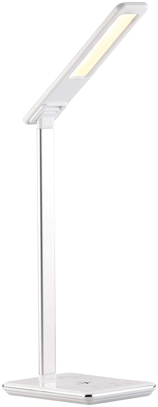 Lunartec Innenbeleuchtung Schreibtischlampe Qi LED 800 Lumen