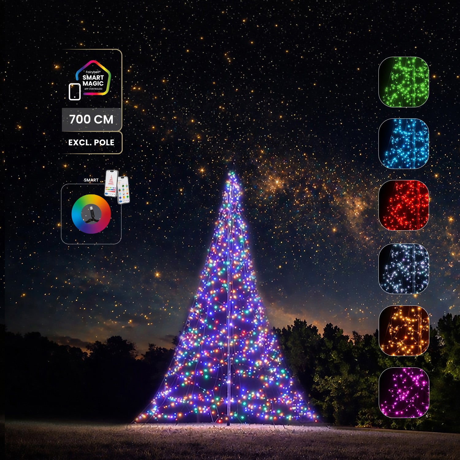 Fairybell Pro 10 m Lichterbaum 1792 LED Smart Magic