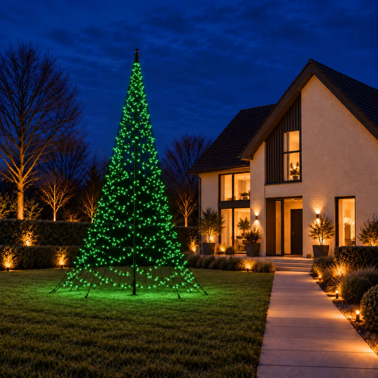Fairybell Pro Fahnenmast-Lichterkette 7 m Smart Magic 1344 LED