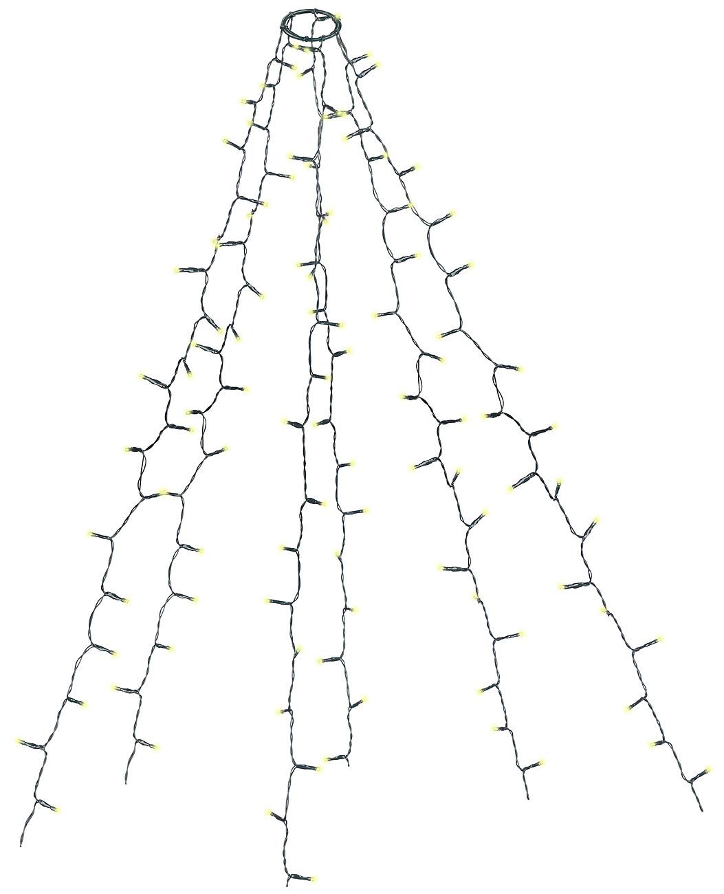 Lunartec Licht-Dekoration Christbaum-Überwurf 180 LEDs warmweiß IP44